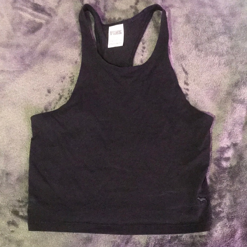 PINK black tank top
